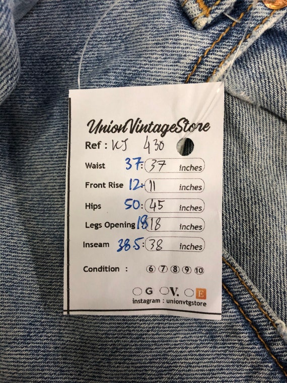 Size 37x38.5 Vintage Levis Levi Levis 