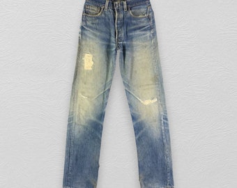 Size 33x32 Vintage Levis 503 Jeans Faded Blue Levi's Dirty Wash