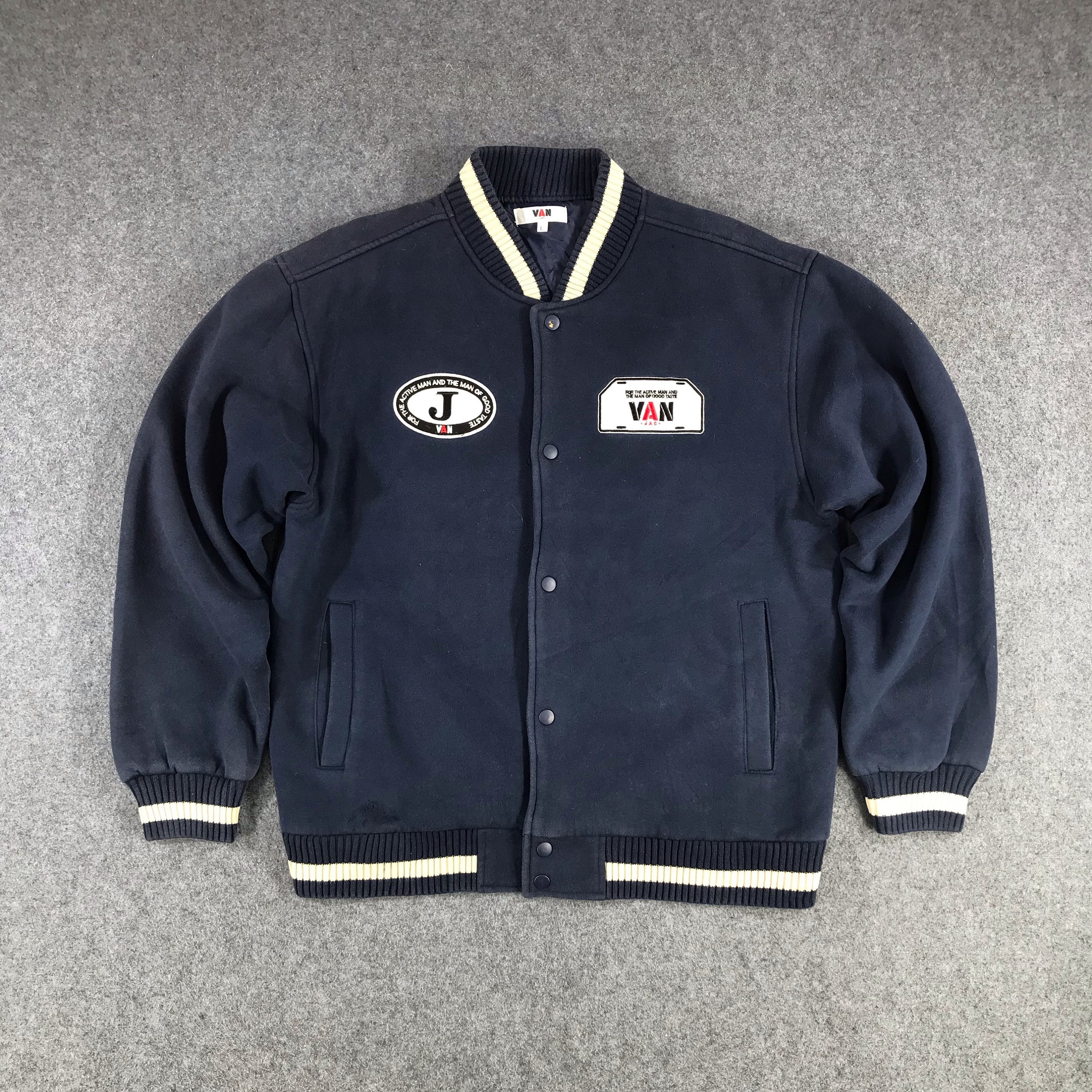 Vintage Van Jac Varsity Jacket Blue Jacket Vintage Jacket High