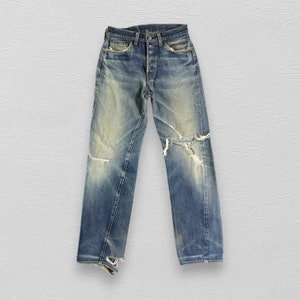 Size 27x30 Vintage Kamakura Jeans Distressed Denim Japanese Brand Redline Denim Rusty Wash Denim Selvedge Jeans