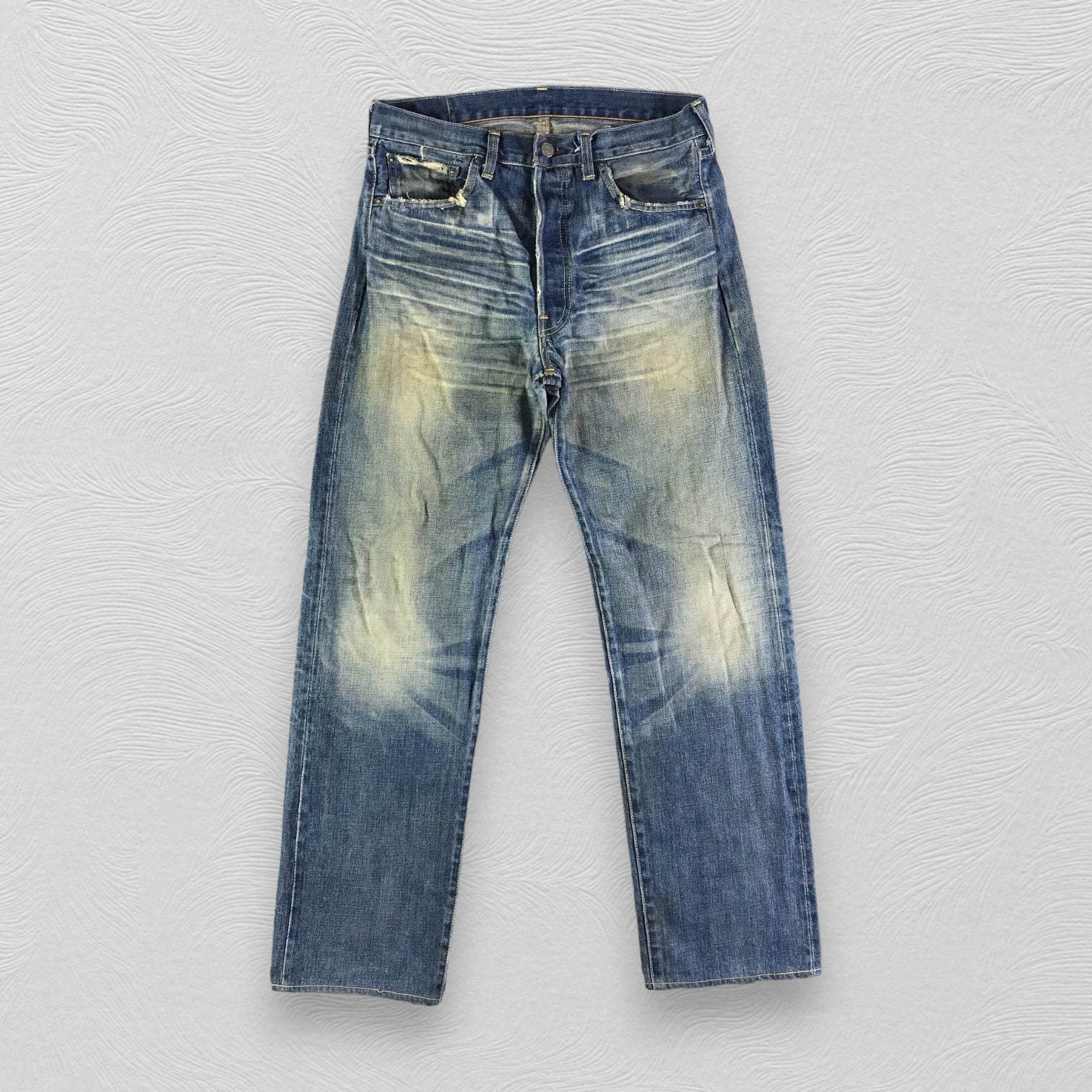 Size 32x30 Vintage Levis 501 Redline Jeans Dirty Blue Wash Levi's