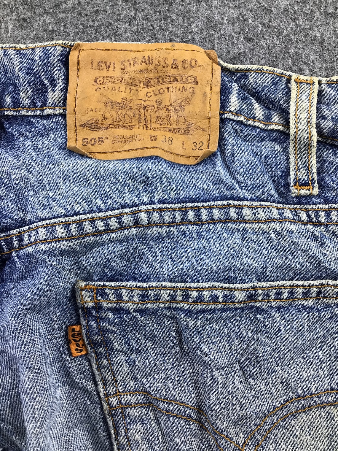 Vintage Levis 505 Jeans Levis Orange Tabs Jeans 36x32 | Etsy