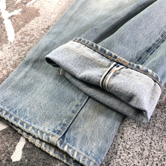 Vintage 80s Levis 501 Redline Jeans Levi’s Dirty … - image 7