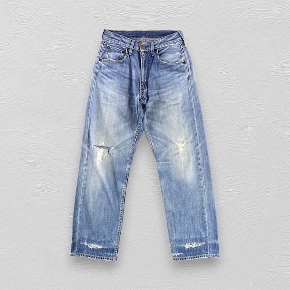Vintage Levis 709 Jeans Blue Wash Denim Medium Wash Jeans Levi s Faded Blue Jeans Distressed Denim Etsy Israel