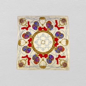 Vintage Celine Handkerchief, Celine Bandana, Celine Neckerchief, Celine Head Scarf, Celine Pocket Square