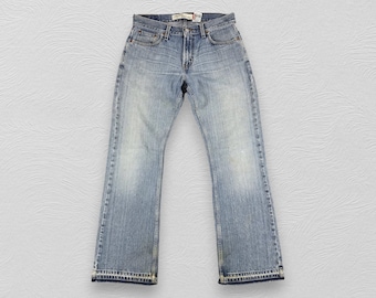 Vintage Levis 527 Jeans Faded Blue Medium Wash Flare Jeans Levi's 527 Red Tab Denim Size 30