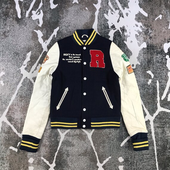 Vintage Roxy Varsity Jacket Letterman 