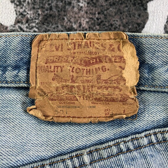 Vintage 80s Levis 501 Redline Jeans Levi’s Dirty … - image 6