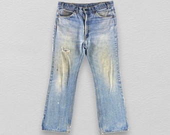 80's Levi's 517-0217 Jeans, Bootcut, Orange Tab, Denim (W34) - Etsy