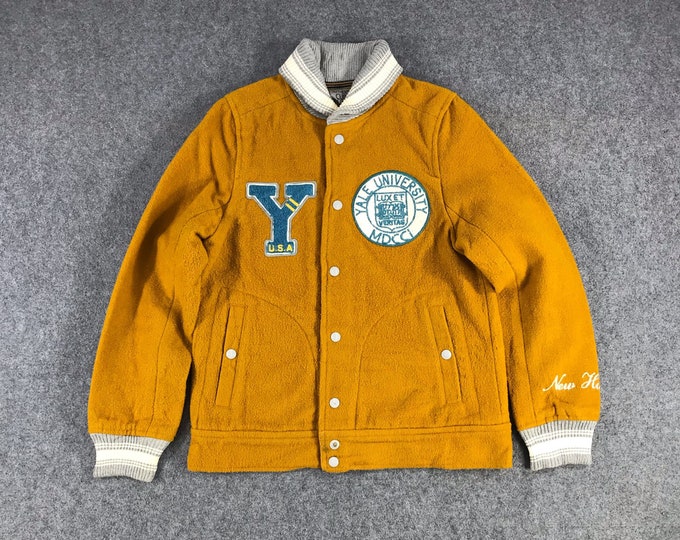 Vintage Yale University Varsity Jacket Vintage Wool Jacket High School