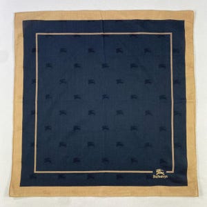 Vintage Burberry Taschentuch, Burberry Bandana, Burberry Halstuch, Burberry Kopftuch, Burberry Einstecktuch