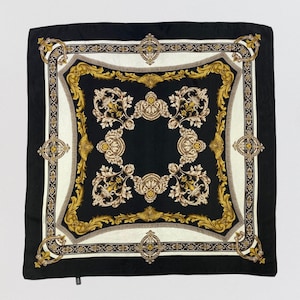 Vintage Italian Silk Scarf Hand Rolled Floral, Vintage Shawl, Neckwear Fashion, Neckerchief, Foulards Carre, Neck Scarves, Body Wrap Top