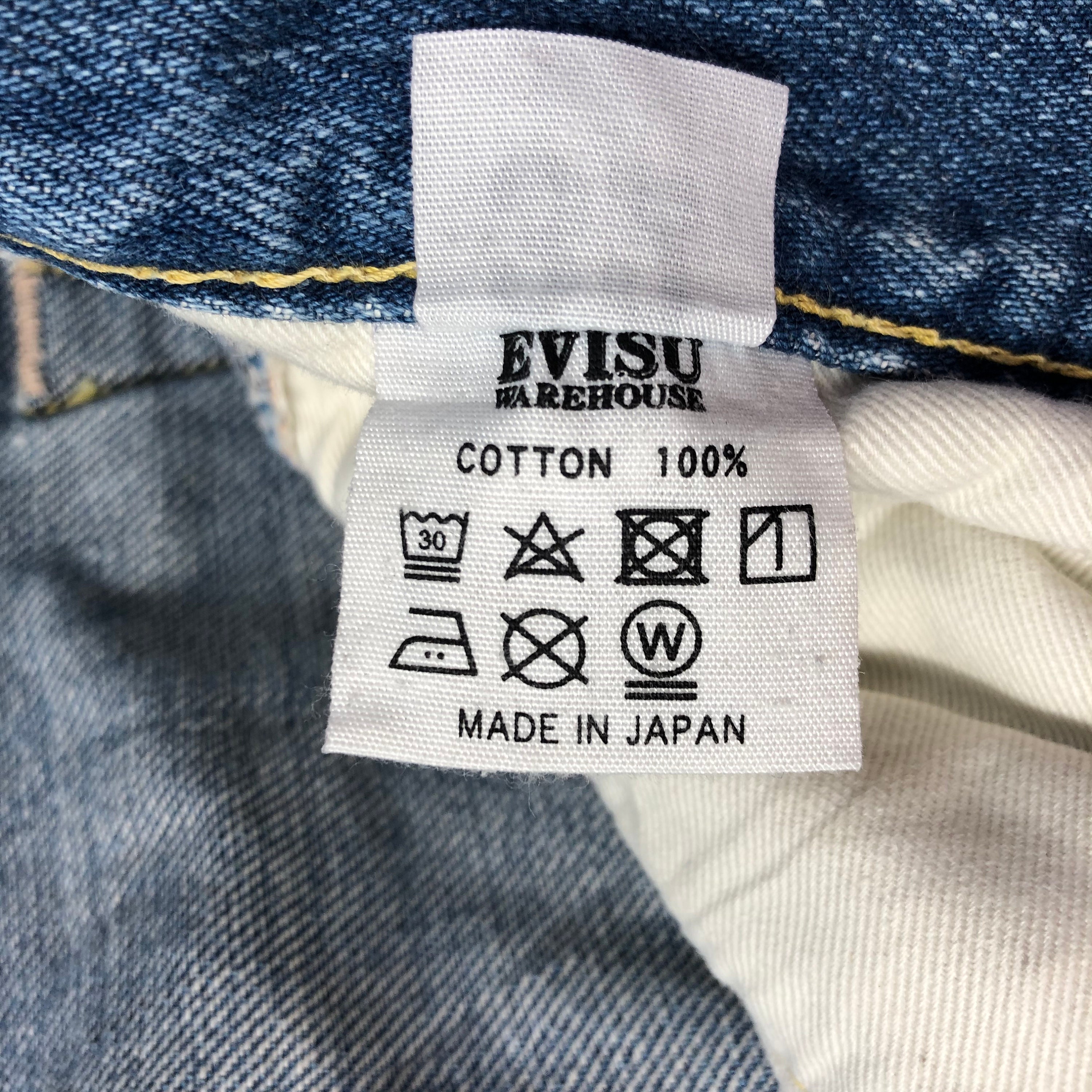 Size 31x29 Vintage Evisu X Warehouse Seagul Jeans Evisu Distressed