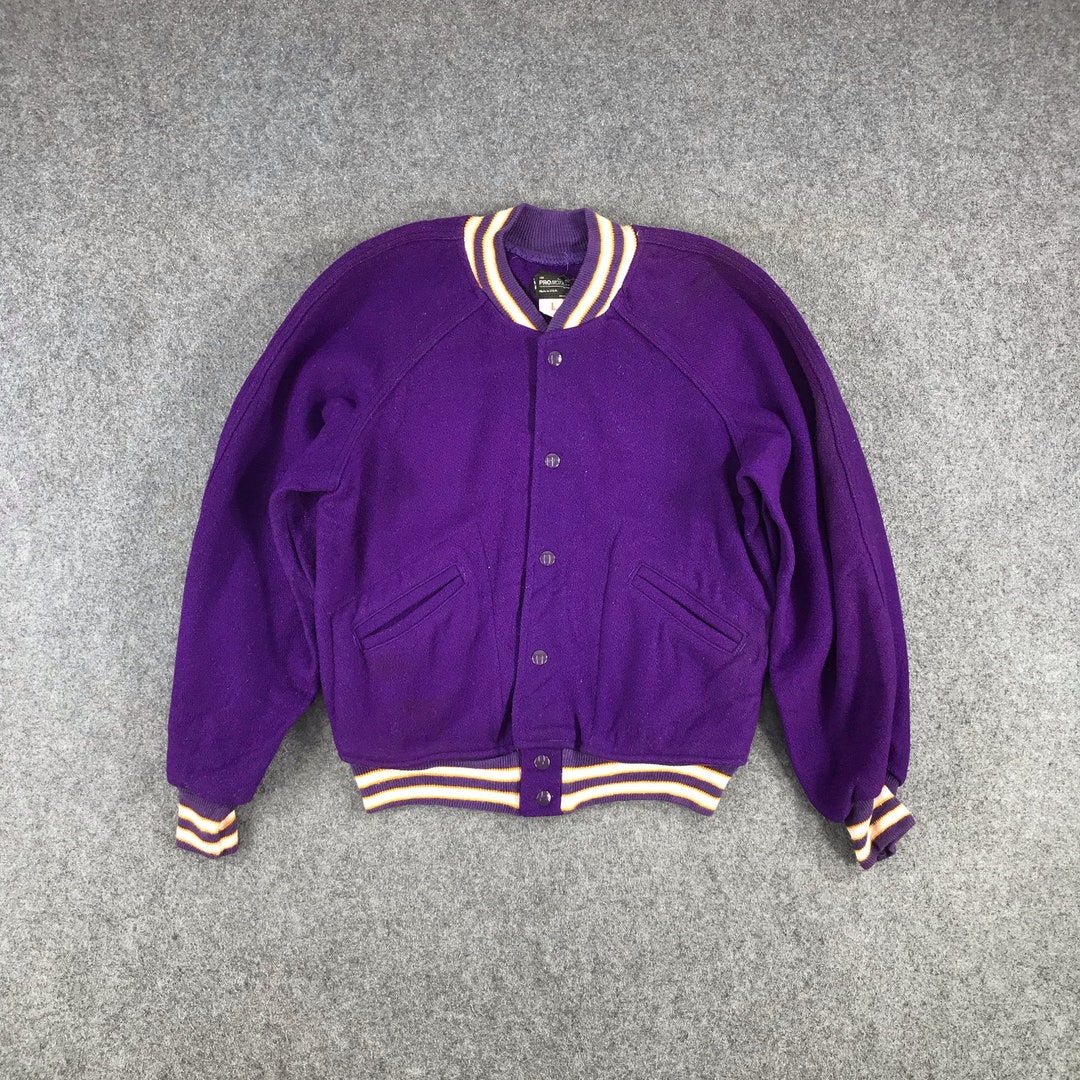 Vintage 80s Made in USA Varsity Jacket Letterman Jacket Wool Etsy