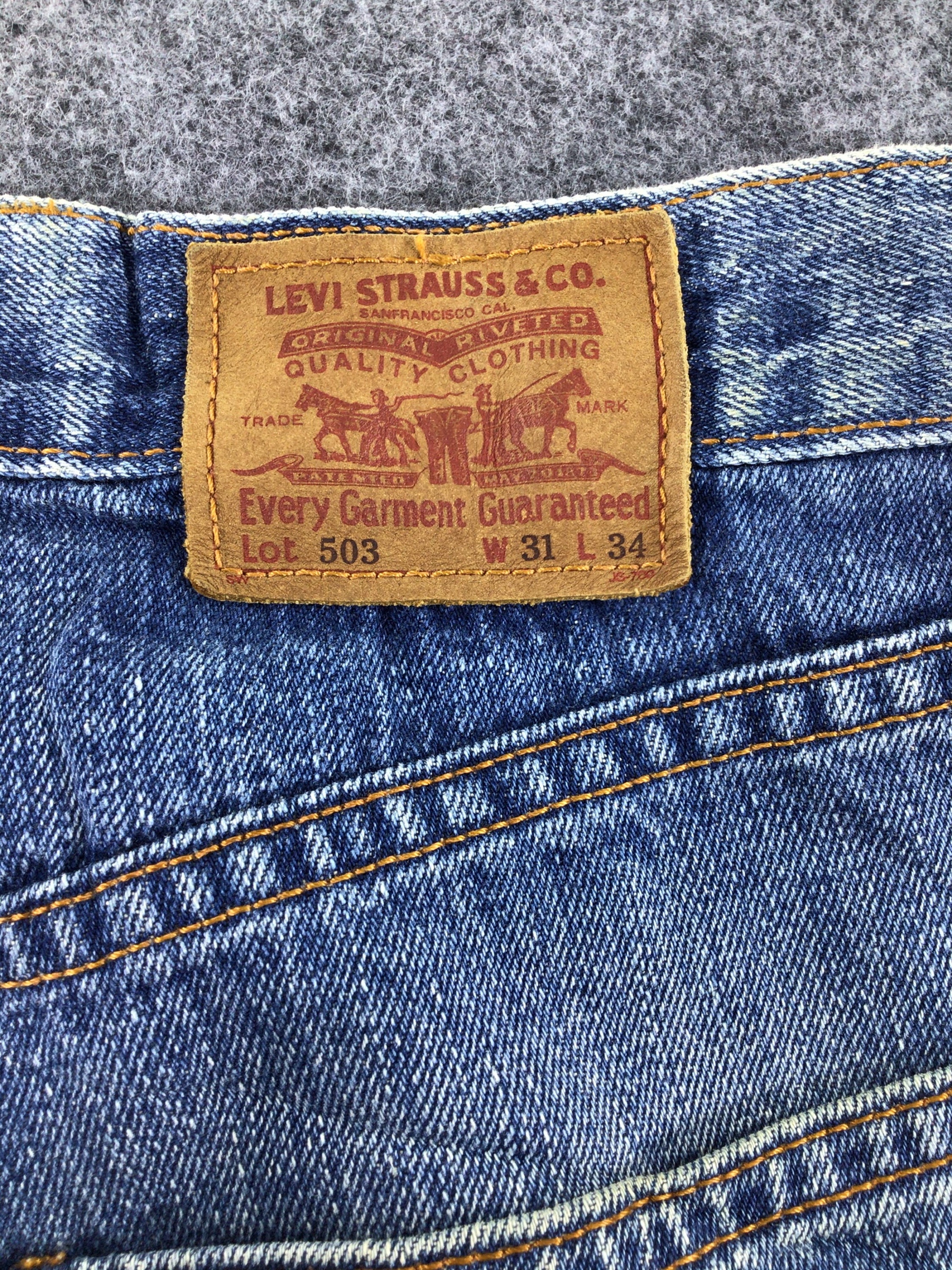 Vintage Levis 503 Jeans Levis Faded Blue Jeans Levi