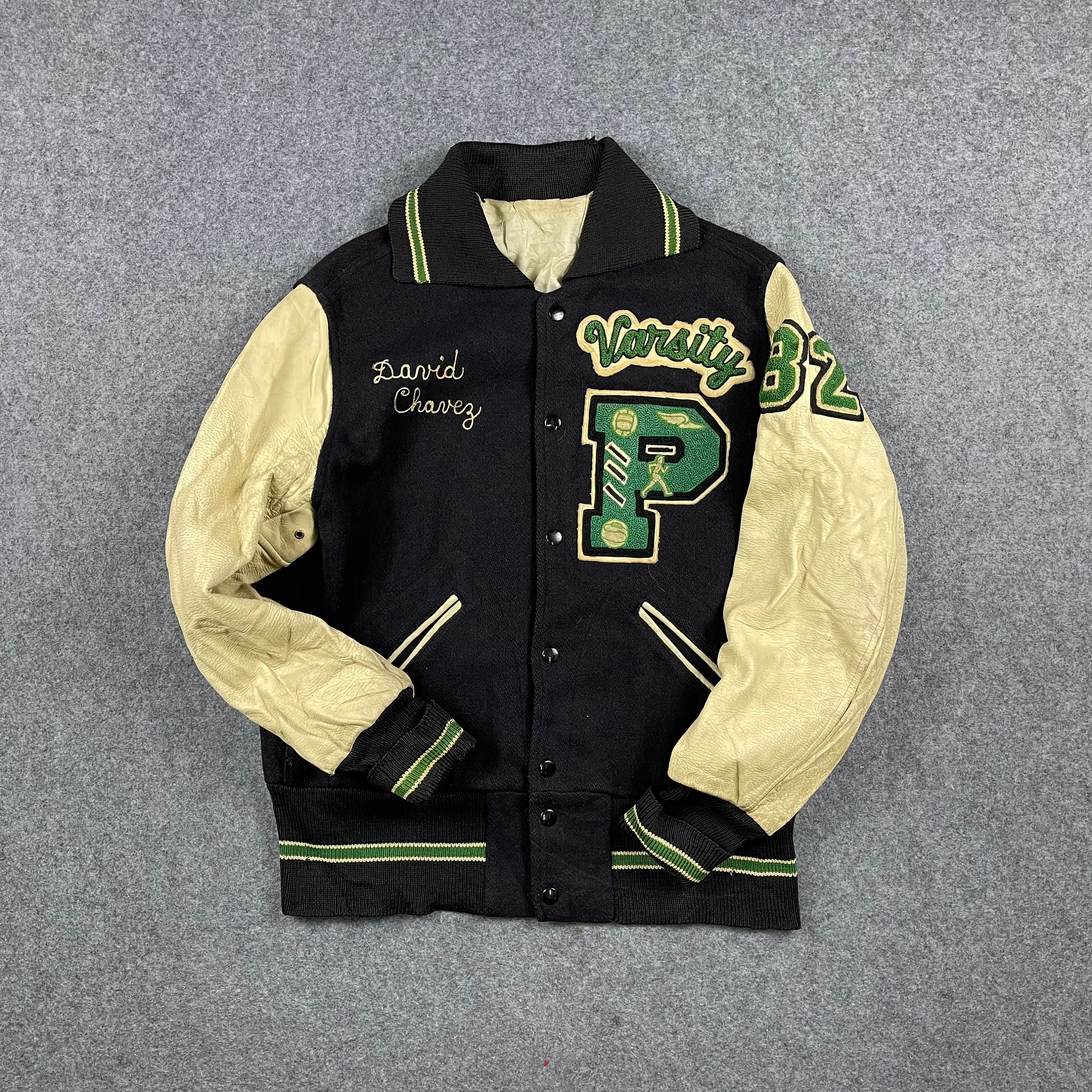 Vintage 80s Varsity Jacket Letterman Jacket Wool Size M Vintage Jacket High School Street Wear Jacket