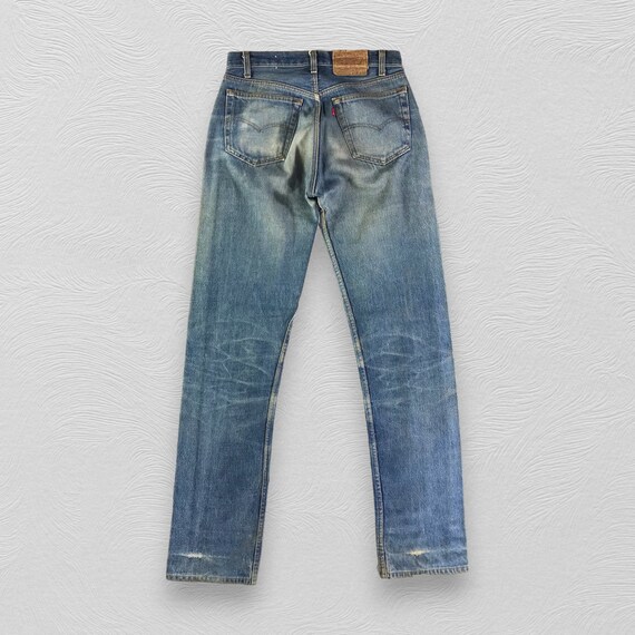 USA 80s Vintage Levi's ストレート ダメージデニム 501 Vintage 80s Levi's 501 Faded Blue Jeans Light Wash Levi's Straight