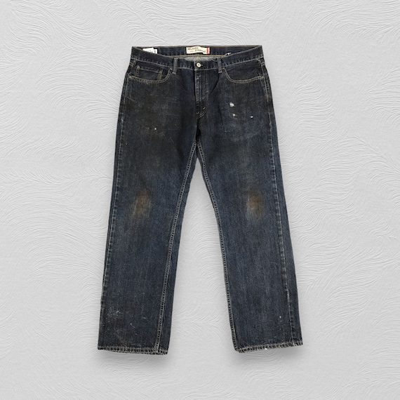 Vintage Levis 559 Jeans Levi's Dark Blue Dirty Dark Wash Levi Red