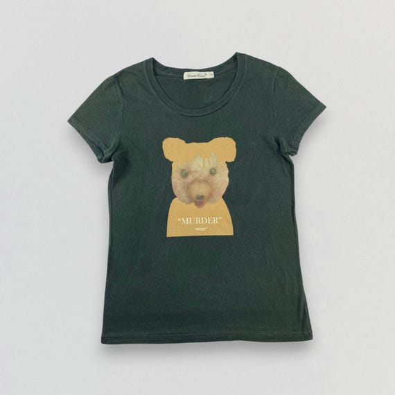 Undercover, Vintage Undercover Jun Takahashi Murder Bear Graphic T Shirt Dark Green Japanese Designer Streetwear Retro Avant Garde Tee Size S