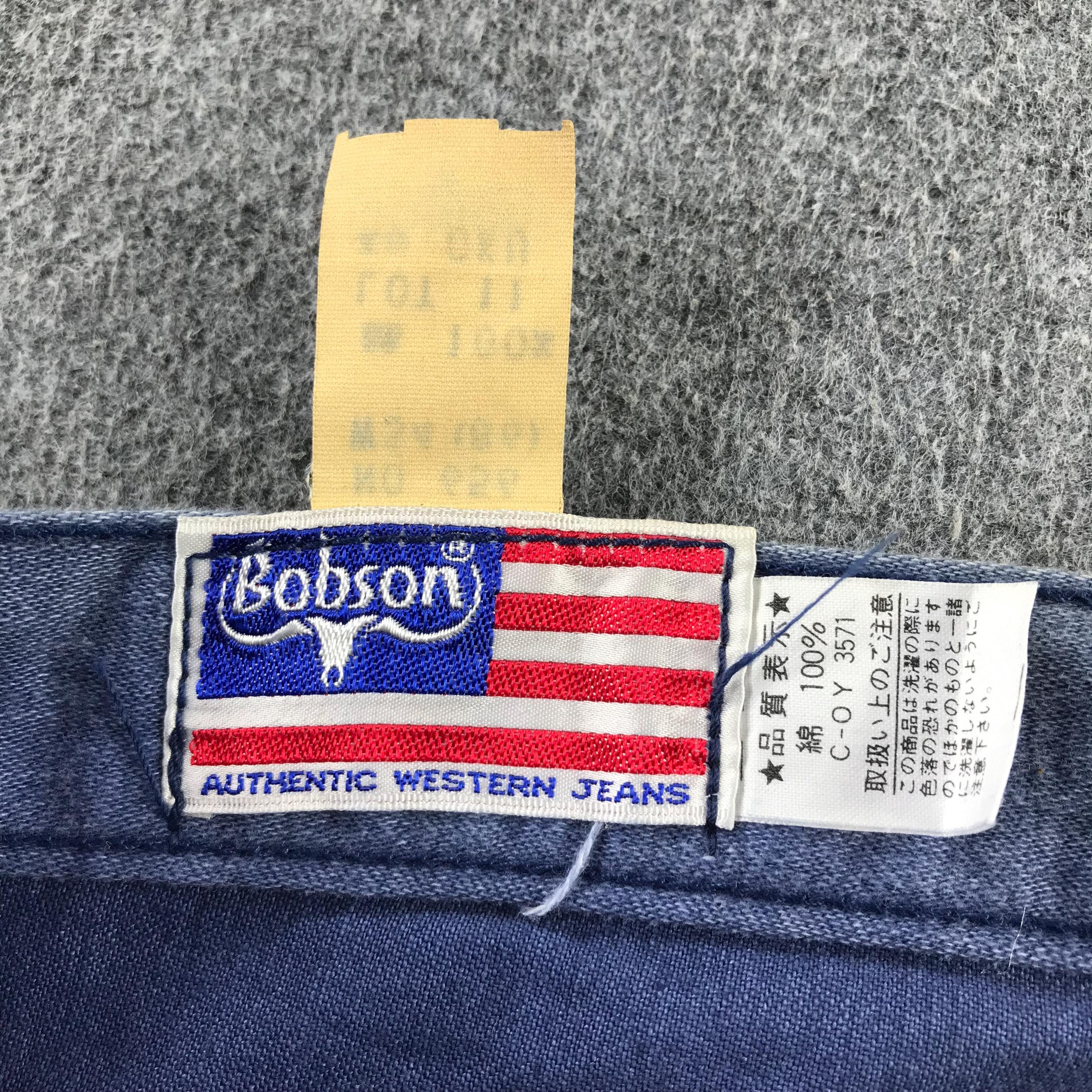 BOBSON ボブソン　看板 Vintage Bobson Jeans Bobson Flare Denim Blue Wash Bootcut Denim