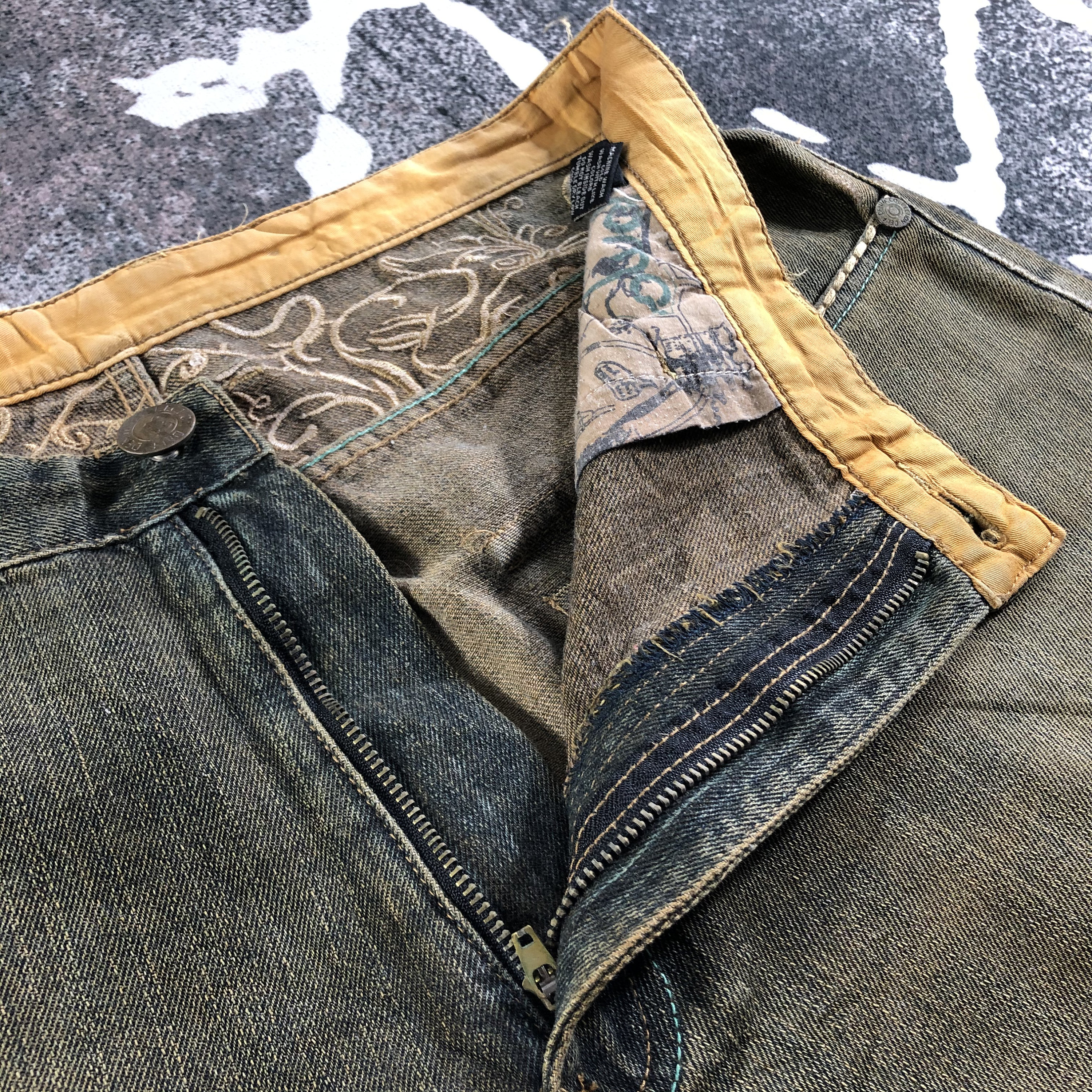 Vintage Delf Baggy Jeans Rusty Wash Jeans Streetwear Jeans