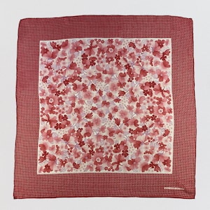 Vintage Jean Marie Armand Silk Scarf, Classic Floral Scarf, Square Scarf, Women Scarf, Neckerchief, Neck Scarf, Body Wrap, Neck Scarves