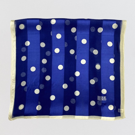 Vintage 100% Silk Geometric Scarf – Mustard Yellow and Cream Abstract Square Pattern – Long Rectangular Silk Wrap