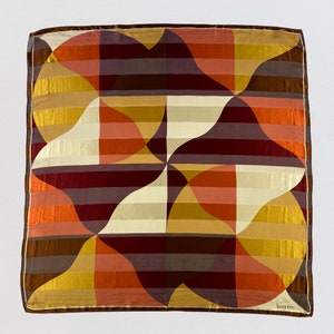 Vintage Lasserre Silk Scarf, Twill Scarf, Silk Muffler, Multicolor Scarf, Neckerchief, Neck Scarf, Body Wrap, Neck Scarves, Abstract Scarf