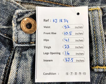 【COLOR iN ID】drawing denim Vintage Edwin 505zx Selvedge Jeans Faded Blue Jeans High