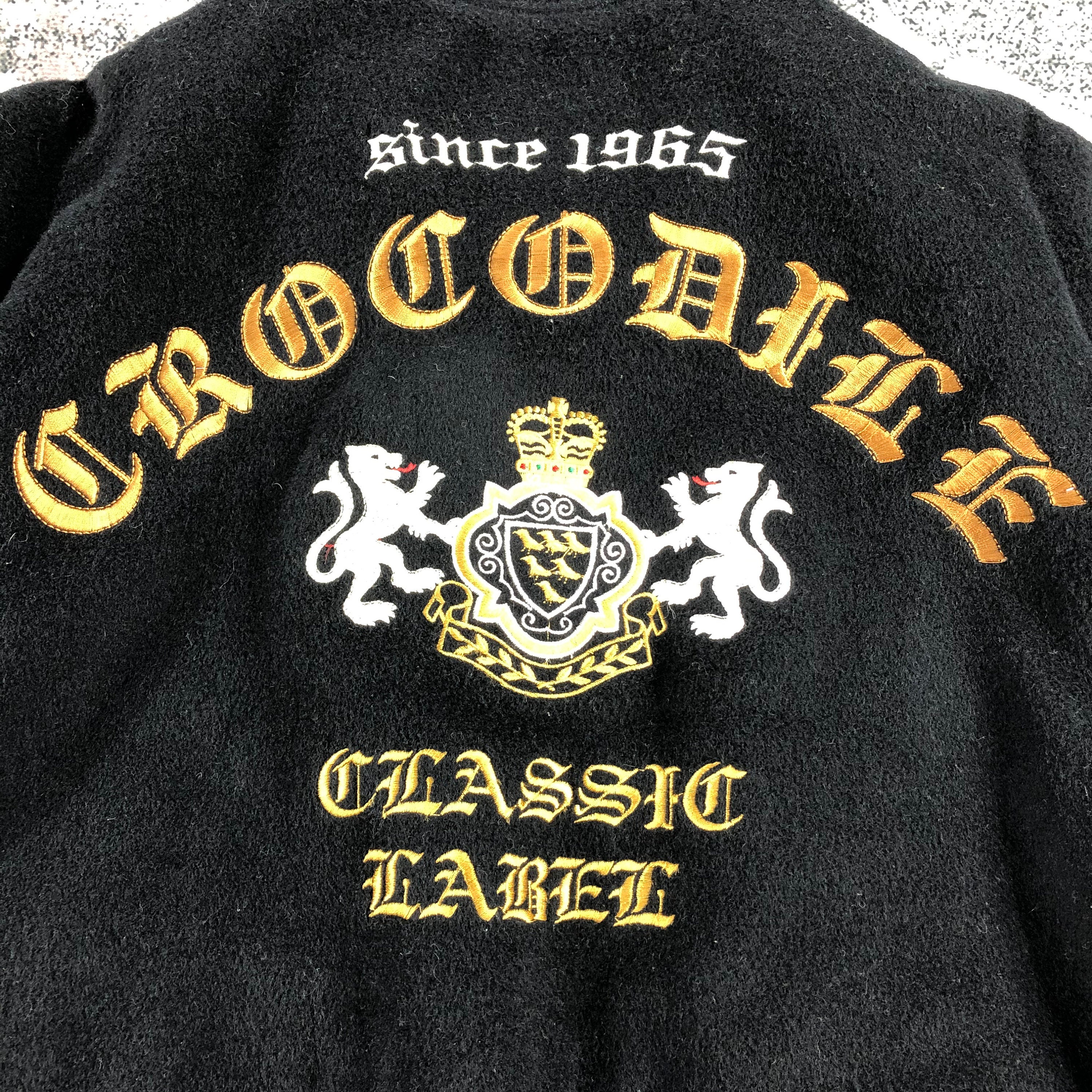 Vintage Japanese Brand Crocodile Varsity Jacket Letterman -  Finland