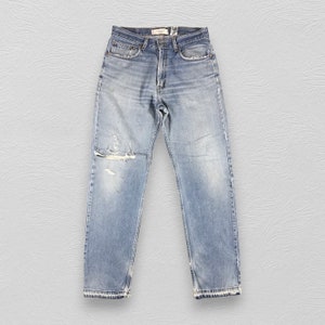 Size 34x30 Vintage Levis 501 Jeans Faded Blue Dirty Wash Levi s Medium Wash Distressed Denim Etsy