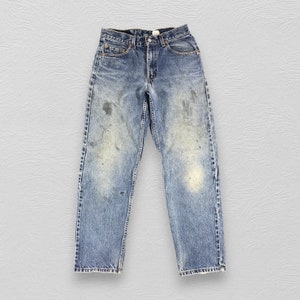 W29 Vintage Levi&#39;s 550 Jeans Dirty Medium Wash Levis 550 Regular Fit Denim Size 29x29