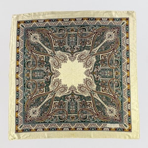 Vintage Yves Saint Laurent Silk Scarf Yves Saint Laurent Silk Muffler Yves Saint Laurent Silk Neck Scarf Yves Saint Laurent Silk Neck Warmer