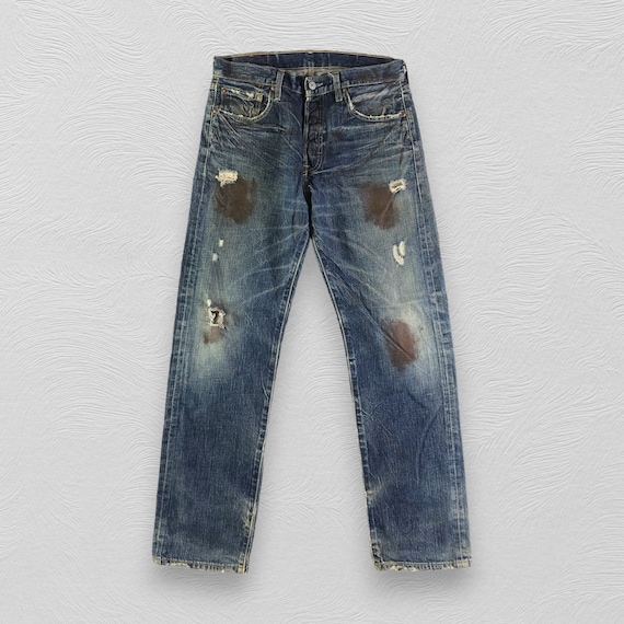Size 32x32 Vintage Levis 501 Jeans Levi Dark Wash Rusty Blue