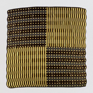 Vintage Silk Scarf, Silk Neck Scarf, 80s Silk Muffler, Vintage Classic Silky Scarf, Vintage Shawl, Vintage Neck Scarf, Abstract Silk Scarf