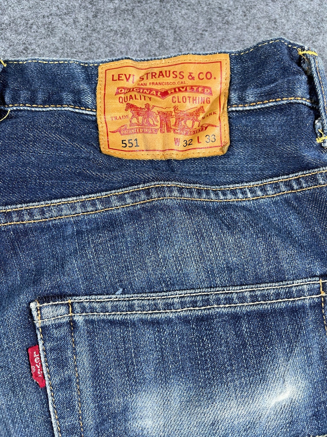 Vintage Levi's 551 Selvedge Jeans 31 x 28 | Etsy