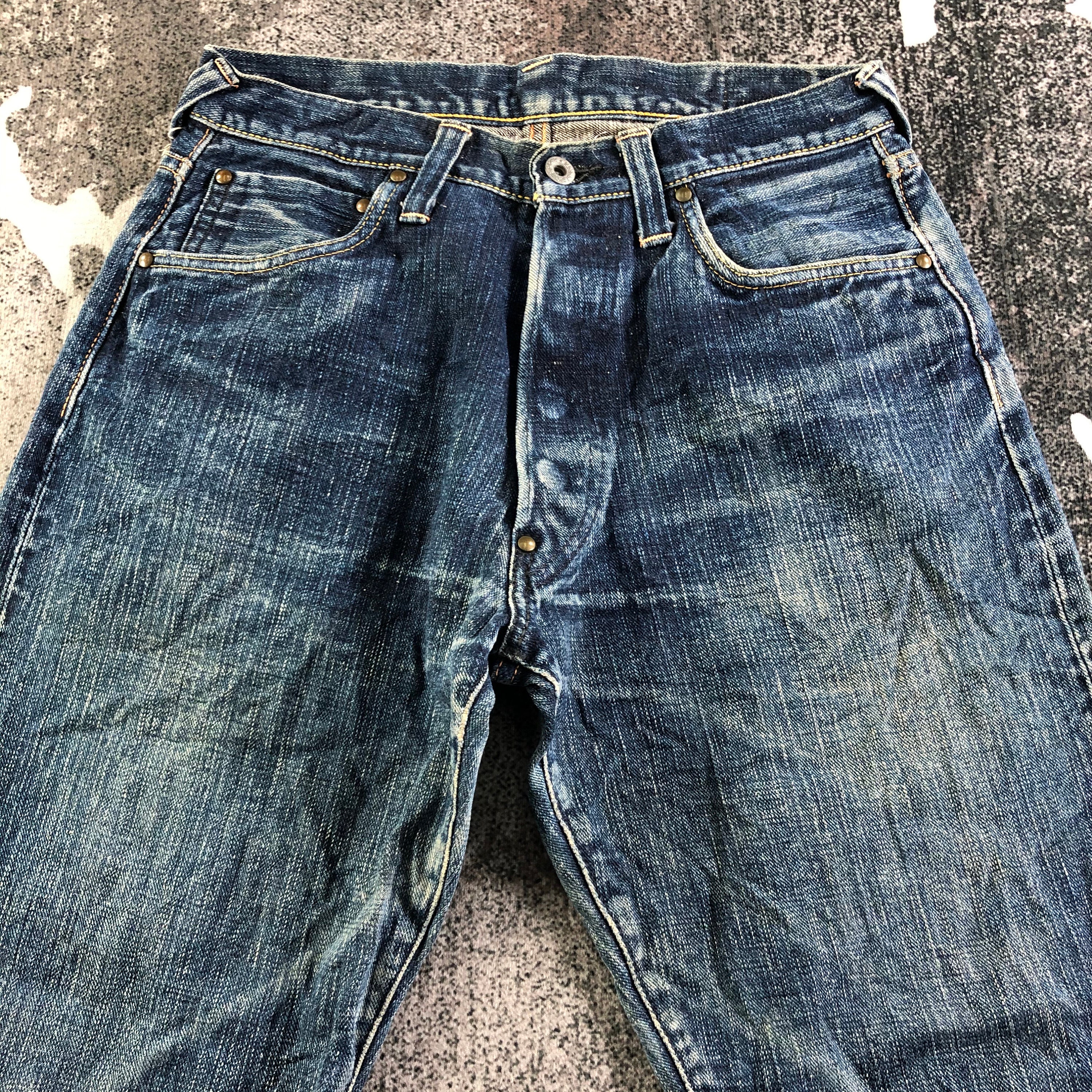 Size 29x28 Vintage Evisu Yamane Jeans Evisu Distressed Denim