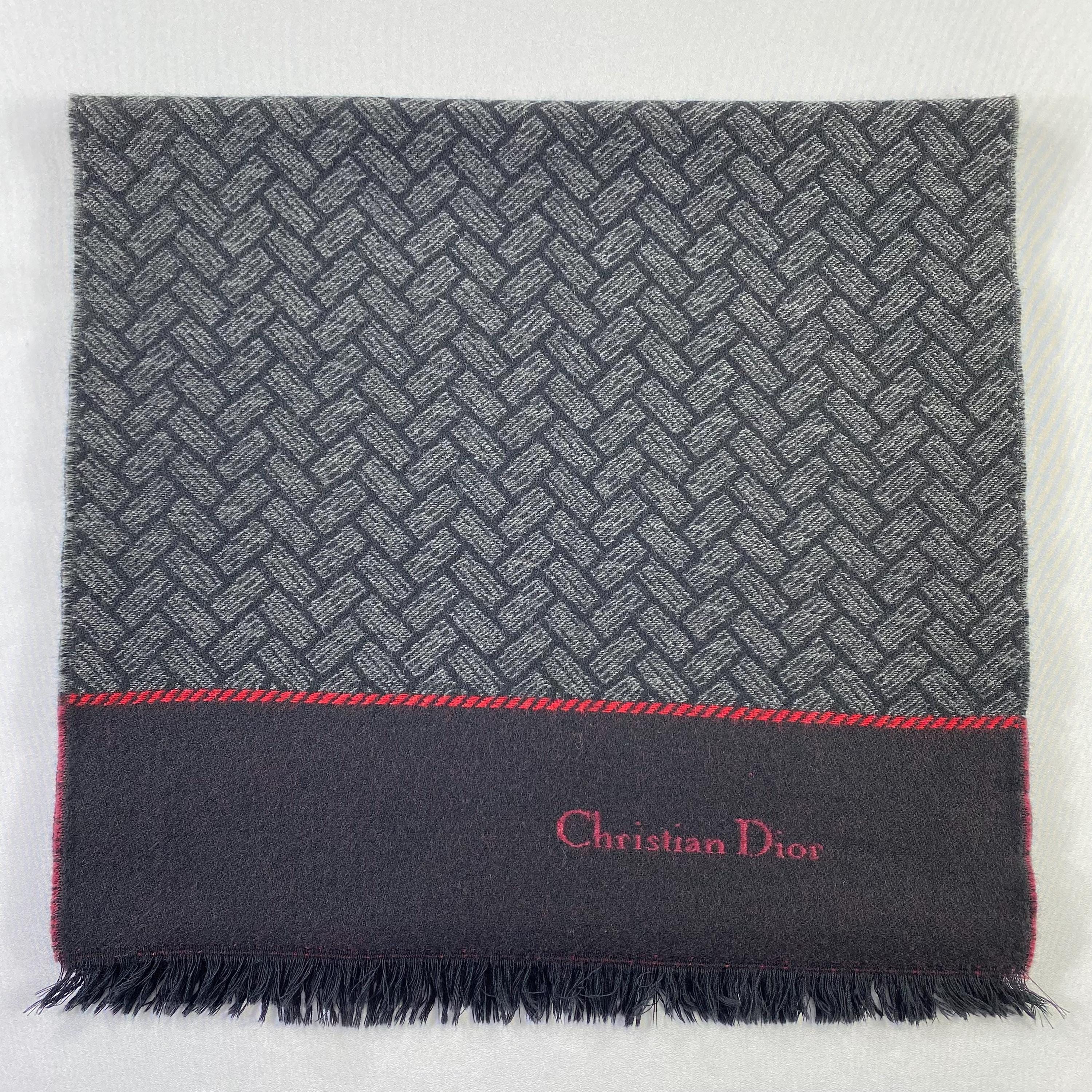 Vintage Christian Dior Scarf Christian Dior Muffler Christian Dior
