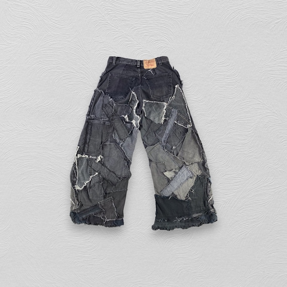 00’s Levi’s patchwork flare buggy denim 501® Original Fit Patchwork Men's Jeans - Medium Wash