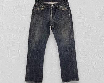Size 33x32 Vintage Levis 503 Jeans Faded Blue Levi's Dirty Wash