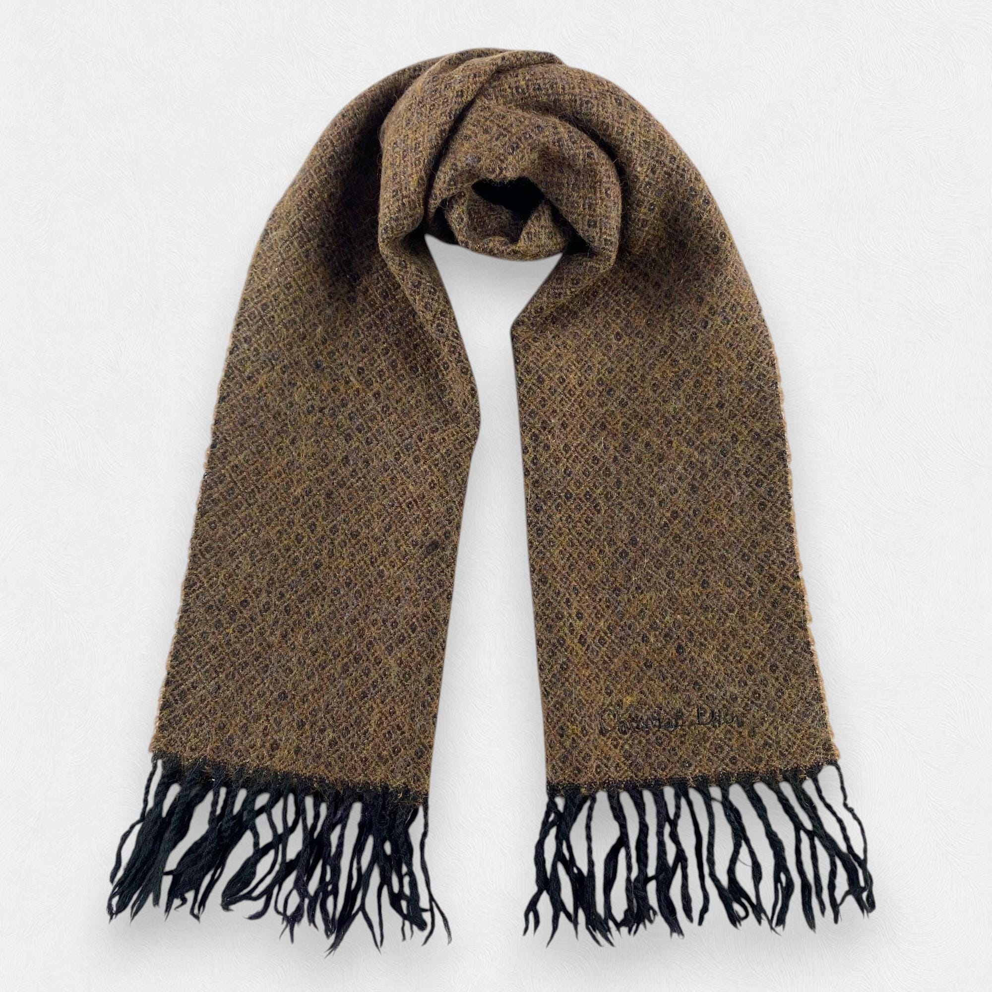 Vintage Christian Dior Scarf Christian Dior Muffler Christian Dior