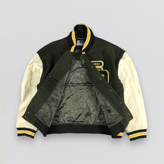 Vintage First Down Varsity Jacket Letterman Jacket Wo… Gem