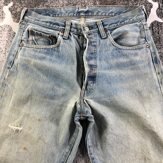 Vintage 80s Levis 501 Redline Jeans Levi’s Dirty … - image 3
