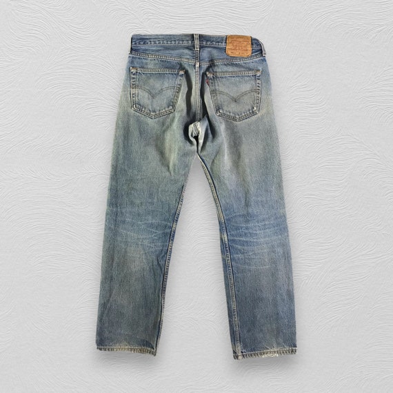 Size 32x28 Vintage 90s Levis 501 Jeans Dirty Medium Wash Levi's