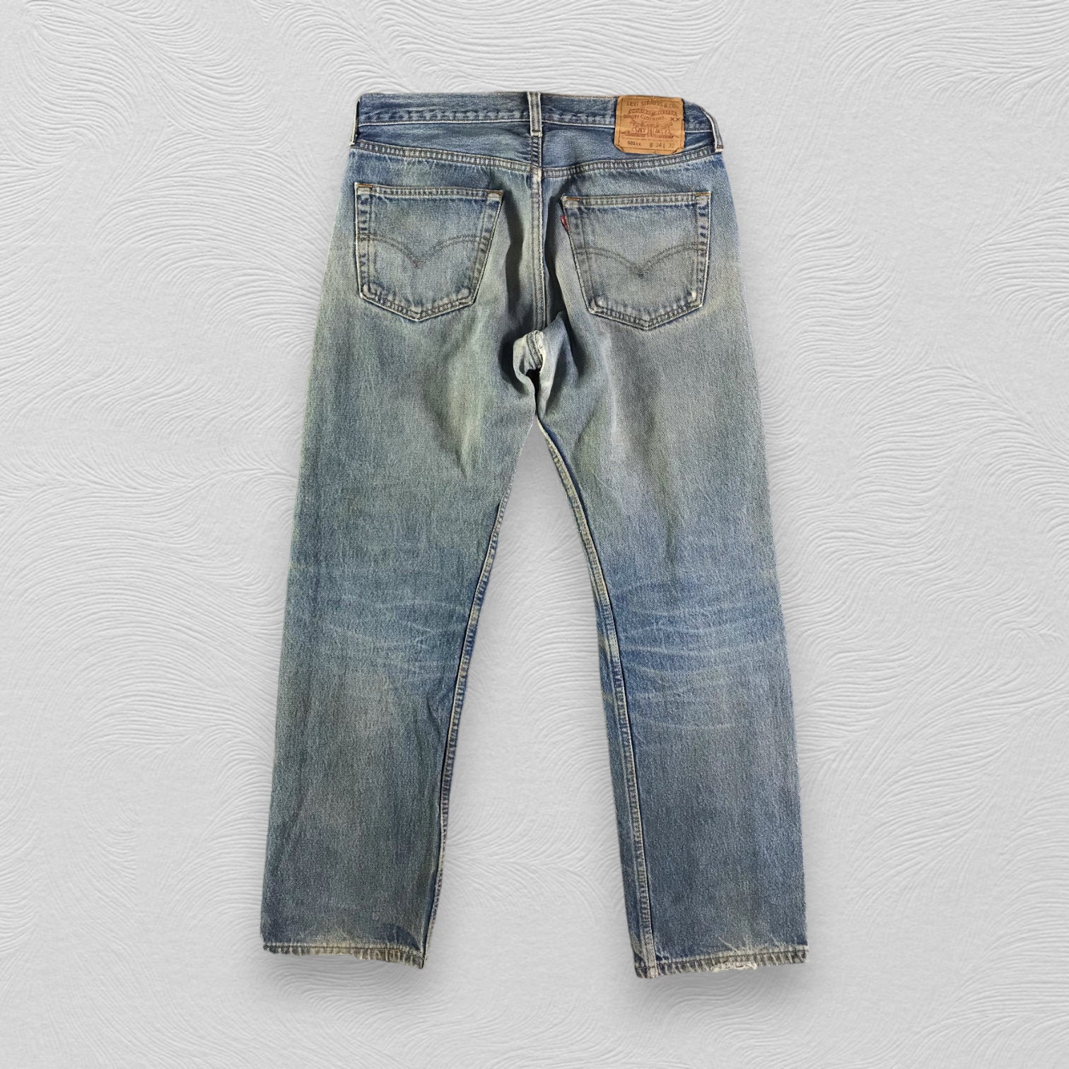 Size 32x28 Vintage 90s Levis 501 Jeans Dirty Medium Wash Levi's