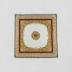 Vintage Celine Handkerchief, Celine Bandana, Celine Neckerchief, Celine Head Scarf, Celine Pocket Square