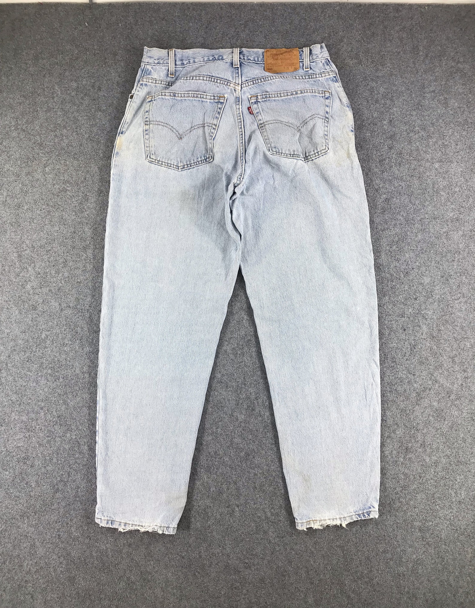 Vintage Levis 560 Jeans Light Wash Denim 34x32 Etsy