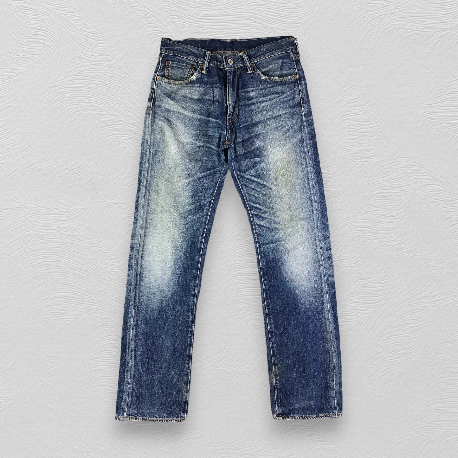 Size 31x32 Vintage Levi's 505 Regular Fit Light Washed Jeans Levis 505 Denim 90s Faded Dirty Denim Levis Blue Faded Distressed Jeans W31