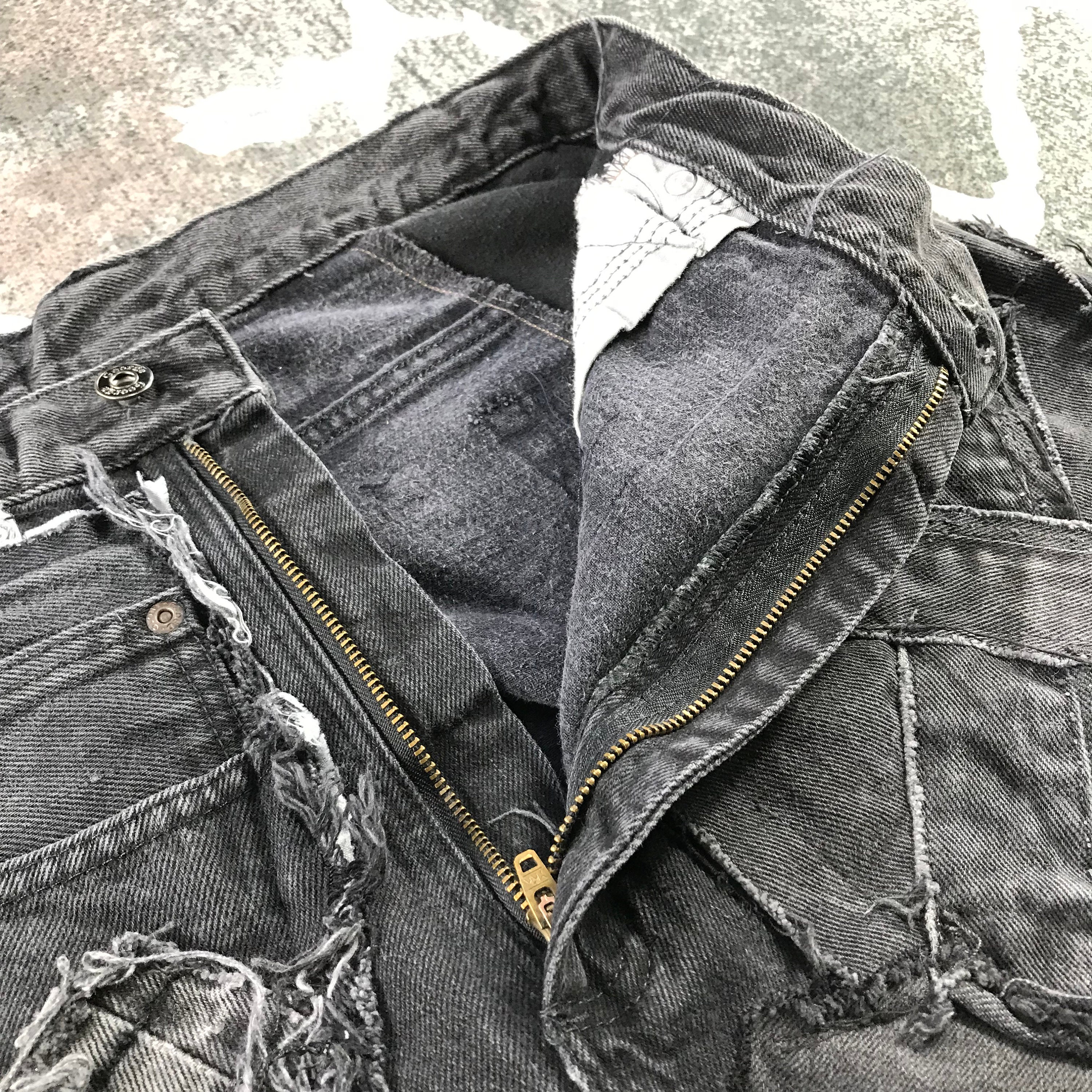 00’s Levi’s patchwork flare buggy denim 501® Original Fit Patchwork Men's Jeans - Medium Wash