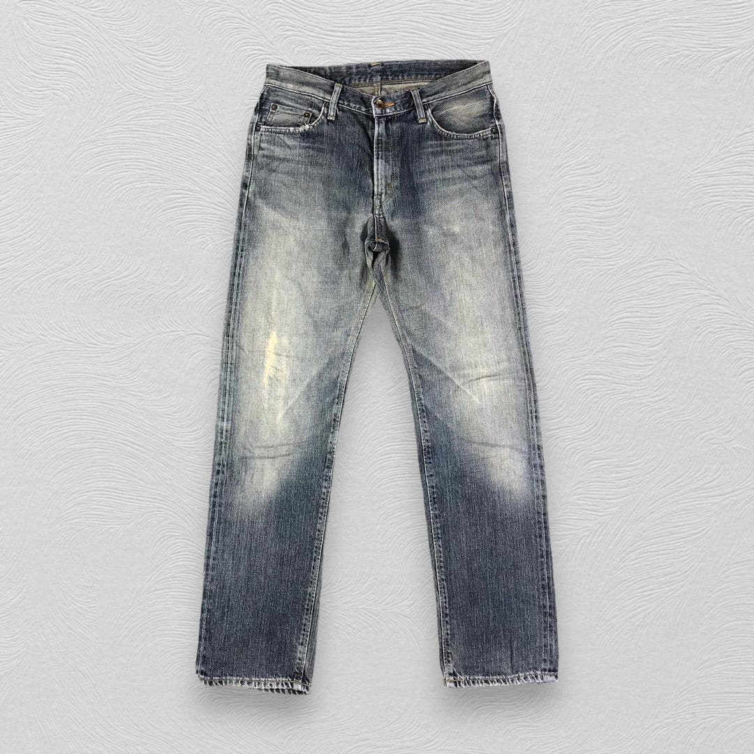【COLOR iN ID】X Vintage Wide Denim Levi's Big E Made & Crafted Barrel Crop Indigo Jeans LVC 30